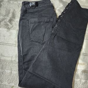 Almost Famous Womens Black Jeans Sz 13